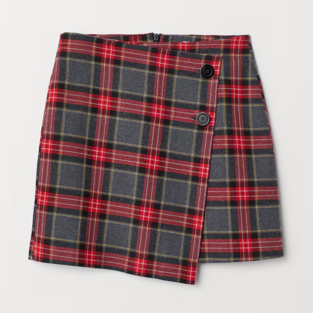CHECKED SKIRT